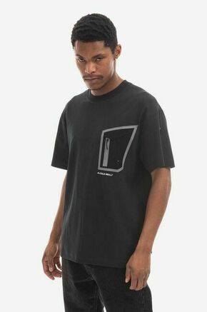 Bombažna kratka majica A-COLD-WALL* Technical Polygon T-Shirt črna barva - črna. Kratka majica iz kolekcije A-COLD-WALL*. Model izdelan iz bombažne pletenine.