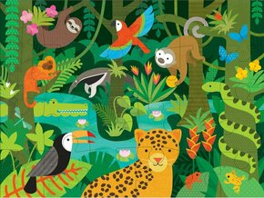 Petit Collage Sestavljanka deževnega gozda