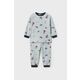 Pižama za dojenčka Mayoral siva barva - siva. Pižama za dojenčka iz kolekcije Mayoral. Model izdelan iz vzorčaste pletenine.