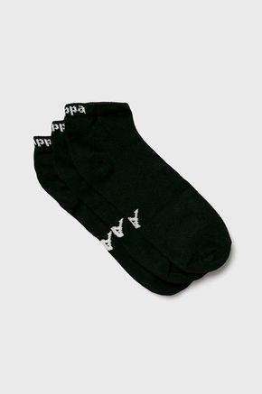 Kappa nogavice (3-pack) - črna. Nogavice iz kolekcije Kappa. Model izdelan iz elastičnega