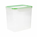 NEW Hermetična Škatla za Malico Quid Greenery Prozorno Plastika 4,7 L (4 kosov) (Pack 4x)