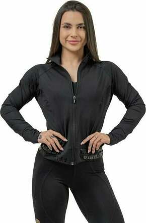 Nebbia Zip-Up Jacket INTENSE Warm-Up Black L Trenirka za fitnes