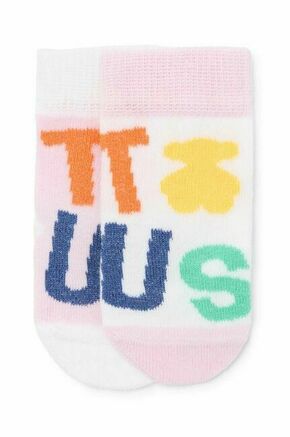 Nogavice za dojenčka Tous 2-pack roza barva - roza. Nogavice za dojenčka iz kolekcije Tous. Model izdelan iz vzorčaste pletenine.