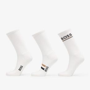 Nogavice Hugo Boss 3-Pack Qs Rib Iconic Vb White 43-46
