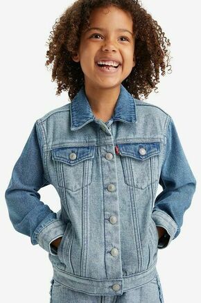 Otroška jeans jakna Levi's - modra. Otroški jakna iz kolekcije Levi's. Nepodložen model