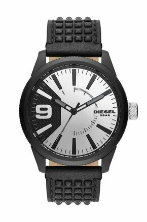 Diesel ura DZ1963 - črna. Ura iz zbirke Diesel. Model z okroglo številčnico in plastičnim pasom.