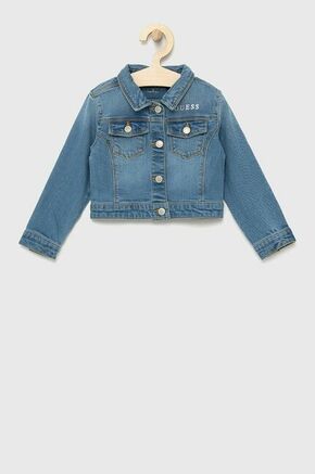 Guess jeans otroška jakna - modra. Otroška jakna iz kolekcije Guess. Neizoliran model