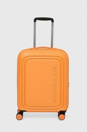 Kovček Mandarina Duck oranžna barva - oranžna. Kovček iz kolekcije Mandarina Duck. Model izdelan iz polikarbonata.