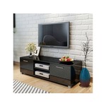 VIDAXL TV omarica visok sijaj črna 120x40,3x34,7 cm