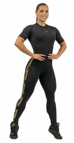 Nebbia Workout Jumpsuit INTENSE Focus Black/Gold M Fitnes majica