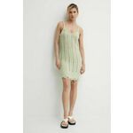 Obleka s primesjo volne Résumé ArmieRS Knit Dress zelena barva, 20331113 - zelena. Obleka iz kolekcije Résumé. Model izdelan iz enobarvnega materiala. Zaradi svoje visoke termoregulacijske sposobnosti vam volna pomaga ohranjati toploto, ko je...
