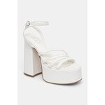Sandali Koi Footwear DBP55 WHITE PLATFORM HEEL bela DBP55