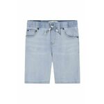 Otroške kratke hlače iz jeansa Levi's LVB SKINNY DOBBY SHORT - modra. Otroške kratke hlače iz kolekcije Levi's. Model izdelan iz enobarvnega materiala.