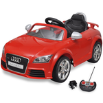 vidaXL Audi TT RS električni avto za otroke z dalinjcem rdeče barve