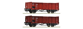ROCO 2-delni komplet odprtih tovornih vagonov ČSD - 6600002
