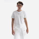 Bombažna kratka majica Alpha Industries bela barva - bela. Kratka majica iz kolekcije Alpha Industries, izdelana iz elastične pletenine. Model iz mehke in zračne tkanine je idealen za toplejše letne čase.