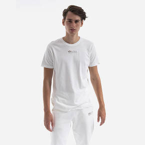 Bombažna kratka majica Alpha Industries bela barva - bela. Kratka majica iz kolekcije Alpha Industries