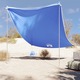 vidaXL Nadstrešek za plažo s sidrišči iz peska modra 214x236 cm