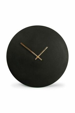 Stenska ura S|P Collection Zone - črna. Stenska ura iz kolekcije S|P Collection. Model izdelan iz kovine.