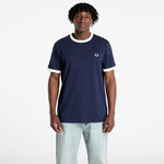 Majica FRED PERRY Taped Ringer T-Shirt Carbon Blue XL