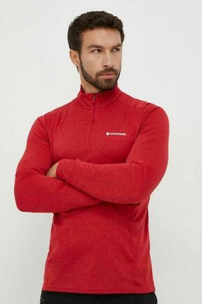 Funkcionalna majica z dolgimi rokavi Montane Dart Zip rdeča barva - rdeča. Funkcionalna majica z dolgimi rokavi iz kolekcije Montane. Model izdelan iz hitrosušečega materiala.