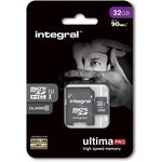 Integral spominska kartica 32GB Micro SDHC class10 90MB/s + adapter