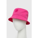 Dvostranski bombažen klobuk Champion roza barva - roza. Klobuk iz kolekcije Champion. Model z ozkim robom, izdelan iz enobarvnega in vzorčastega materiala. Izdelek s posebnim dizajnom, ki omogoča dvostransko uporabo.