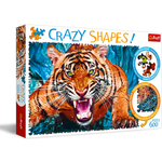 Trefl Crazy Shapes - Tiger, sestavljanka, 600 kos
