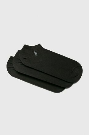 Polo Ralph Lauren nogavice (3-pack) - črna. Nogavice iz kolekcije Polo Ralph Lauren. Model izdelan iz elastičnega materiala. V kompletu so trije pari.