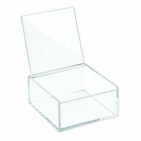 Prozorna zložljiva škatla s pokrovom iDesign Clarity