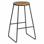 Črni/v naravni barvi barski stoli v kompletu 2 ks (višina sedeža 70 cm) Loft – Wenko