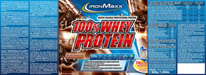IronMaxx 100% Whey Protein 900g vrečka - Mlečna čokolada
