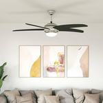 VIDAXL stropni ventilator z lučjo in daljincem, Ø 130 cm