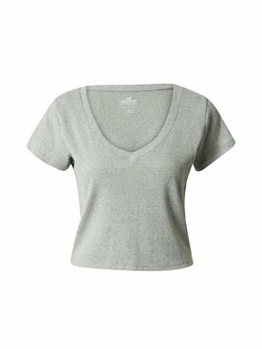 Bombažna kratka majica Hollister Co. siva barva - siva. Kratka majica iz kolekcije Hollister Co.