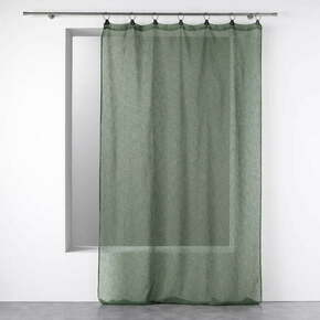 Kaki zelena prosojna zavesa 140x240 cm Linka – douceur d'intérieur