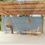 vidaXL Zložljiva stranska tenda za teraso 200x600 cm siva