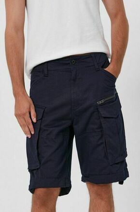 G-Star Raw Hlače - mornarsko modra. Kratke hlače iz zbirke G-Star Raw. Model narejen iz tkanina.