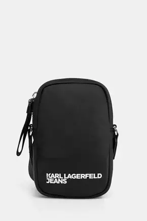 Torbica za okoli pasu Karl Lagerfeld Jeans črna barva