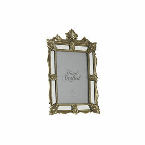 NEW Okvir za fotografije DKD Home Decor Šampanjec Kovina Resin Kristal Ogledalo Shabby Chic 30 x 40 cm 18