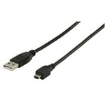 Nedis CCGB60300BK20 - Kabel USB 2.0 | Vtič A - Mini 5-pinski vtič | 2 m | Črna