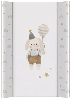 CEBA Previjalna podloga 2-kotna z masivno desko (50x70) Ultra Light Birthday Bunny