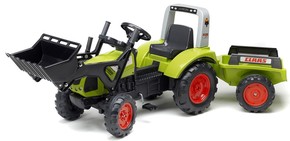 Pedalni traktor FALK 1040AM Clas Arion 430 z nakladalnikom in stranskim tirom
