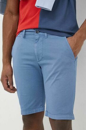 Kratke hlače Pepe Jeans Mc Queen moške - modra. Kratke hlače iz kolekcije Pepe Jeans. Model izdelan iz prožnega materiala