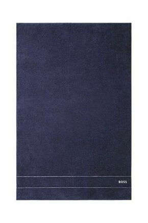 Velika bombažna brisača BOSS 100 x 150 cm - mornarsko modra. Velika bombažna brisača iz kolekcije BOSS. Model izdelan iz tekstilnega materiala.