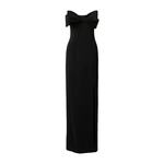 Obleka Pinko črna barva - črna. Obleka iz kolekcije Pinko. Model izdelan iz enobarvne tkanine. Izrazit model za posebne priložnosti.