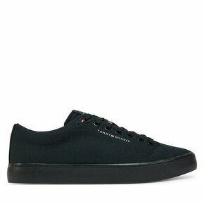 Tenis superge Tommy Hilfiger Hi Vulc Low Core Canvas FM0FM05396 Črna