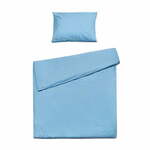 Svetlo modra bombažna posteljnina Bonami Selection, 140 x 200 cm