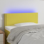shumee LED posteljno vzglavje zeleno 90x5x78/88 cm blago