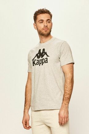Kappa t-shirt - siva. T-shirt iz kolekcije Kappa. Model izdelan iz pletenine s potiskom.
