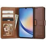 Onasi Wallet ovitek za Samsung Galaxy A55, preklopni, rjav